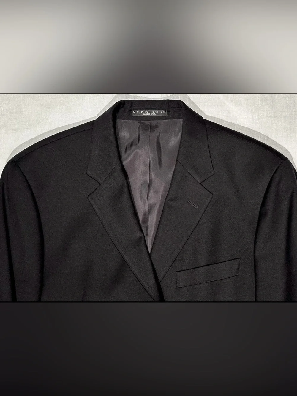 $1150 HUGO BOSS BLACK LABEL SPORTCOAT JACKET 42R 42 R ITALY FABRIC BARBERA 120’S